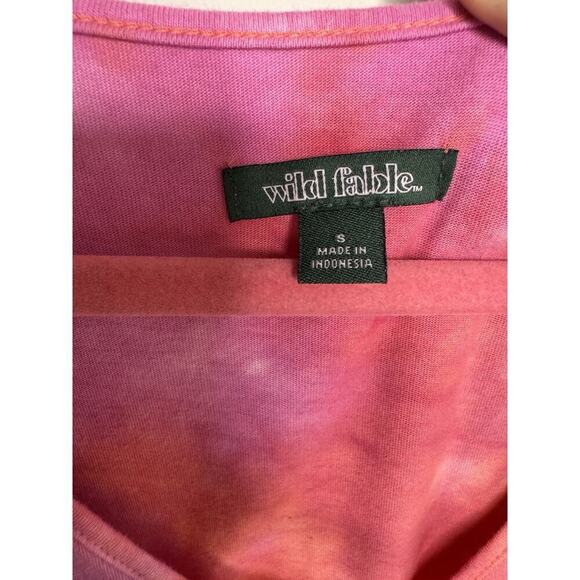 Wild Fable Women's Short Sleeve T-shirt Dress VNeck Knee Length SMALL - Picture 2 of 4